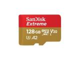 Описание и цена на Memory Card SanDisk 128GB Extreme microSDXC Class 10 U3, V30 90 MB/s