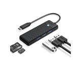 Описание и цена на USB Hub Orico  USB3.1 Type-C to 3x USB3.0 HUB, PAPW3AT-C3-015-BK-EP