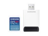 Флашка ( флаш памет ) Samsung PRO Plus, SD Card, UHS-I, U3, V30, USB Четец, Бяла