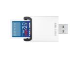 Samsung PRO Plus, SD Card, UHS-I, U3, V30, USB Четец, Бяла 512GB снимка №2