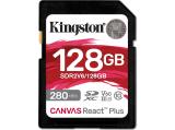 Описание и цена на USB Flash Kingston 128GB Canvas React Plus V60 SD memory card for 4K professional UHS-II