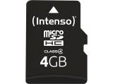Флашка ( флаш памет ) Intenso microSD Card Class 4