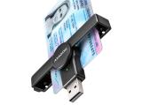 Флаш памет Axagon Foldable USB-A Smart/ID card reader CRE-SMPA. Цена и спецификации.