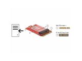 DeLock Adapter Mini PCIe > M.2 Key E slot аксесоари преходник/адаптер за монтаж снимка №3