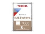 Твърд диск 8TB (8000GB) Toshiba N300 NAS Hard Drive HDWG480UZSVA SATA 3 (6Gb/s) мрежов