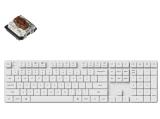 Цена за Keychron K5 Pro White QMK/VIA Full-Size Hot-Swappable Low-Profile Gateron Brown Switches RGB Backlight - Bluetooth or USB