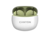 Описание и цена на безжични (in-ear) Canyon Headset TWS-5 green (CNS-TWS5GR) 