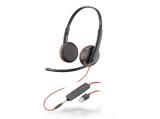 Poly BLACKWIRE C3225 стерео слушалки жични слушалки с микрофон jack, USB Цена и описание.