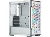 CORSAIR iCUE 220T RGB Airflow Tempered Glass Smart Case - White Компютърна кутия Middle Tower Mid Tower Цена и описание.