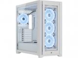 Описание и цена на Компютърна кутия Middle Tower CORSAIR iCUE 5000X RGB QL Edition - True White ATX