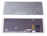 резервни части Sony Клавиатура за лаптоп Sony Vaio SVF15N Series - Сребриста Рамка със Сребристи бутони и Подсветка резервни части 0 Клавиатури за лаптоп Цена и описание.