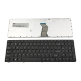 резервни части: Lenovo Клавиатура за лаптоп Lenovo Y570 Черна с Черна Рамка