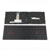 Описание и цена на резервни части Lenovo Клавиатура за лаптоп Lenovo Y520 Y720 Черна Без Рамка (Малък Ентър) с Червена Подсветка / Black Without Frame US Backlit