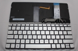 резервни части: Hewlett Packard Клавиатура за лаптоп HP 13-V001XX 13-V011DX 13-V021NR Сребриста Без Рамка (Малък Ентър) с Подсветка / Silver Without Frame US With Backlit