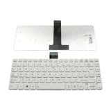 резервни части: Toshiba Клавиатура за лаптоп Toshiba L40-B Бяла Без Рамка (Голям Ентър) с Кирилица / White Without Frame UK