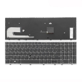 резервни части: Hewlett Packard Клавиатура за лаптоп HP EliteBook 755 G5 850 G5 ZBook 15u G5 Черна със Сива Рамка с Пойтинг стик / Gray Frame Black With Pointing Stick