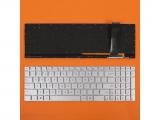 резервни части: Asus Клавиатура за лаптоп Asus N56V U500VZ N76 R500V R505 S550C A56 N750 Сребриста Без Рамка (Малък Ентър) с Подсветка / Silver Without Frame US Backlit