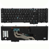 резервни части: Dell Клавиатура за лаптоп Dell Latitude E5540 Черна с Пойнтинг стик и Подсветка / Black With Poiting Stick With Backlit