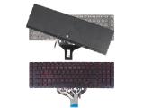резервни части: HP Клавиатура за лаптоп HP Omen 17-CB 17T-CB - Черна Без Рамка (Малък Ентър), С Подсветка Червена
