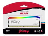 8GB DDR4 3600 за компютър Kingston FURY Beast White RGB Special Edition KF436C17BWA/8 снимка №3