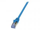 LogiLink Patch Cable, Cat.6A 10G S/FTP, 1m, Blue лан кабел кабели и букси RJ45 Цена и описание.