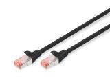 Описание и цена на лан кабел Digitus CAT 6 S/FTP patch cord 0.5 m, black