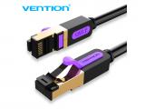 Vention Кабел LAN SSTP Cat.7 Patch Cable - 1M Black - ICDBF - кабели и букси