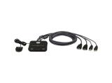 Aten CS22HF 2-Port USB FHD HDMI Cable KVM Switch KVM Суичове - Цена и описание.