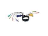 Aten 3M PS/2 KVM Cable with 3 in 1 SPHD and Audio - кабели и букси