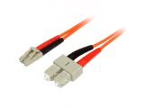 StarTech Fiber Optic Cable - Multimode Duplex 50/125 - LSZH - LC/SC - 1 m - кабели и букси