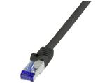LogiLink CAT7/CAT6a Professional Ultraflex patch cable 10 m black лан кабел кабели и букси RJ45 Цена и описание.