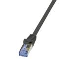 LogiLink PrimeLine CAT 6a patch cable 0.5 m black лан кабел кабели и букси RJ45 Цена и описание.