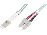 Digitus LC/SC OM3 patch cable - 2 m - aqua - кабели и букси
