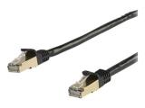 Описание и цена на лан кабел StarTech CAT6a Patch Cord, Black, Shielded, Snagless, 5m