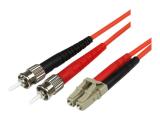 StarTech LC/ST OM2 Fiber Optic Cable 1m, 50FIBLCST1 оптичен кабел кабели и букси LC / ST Цена и описание.