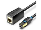 Vention Cat 8 SSTP Extension Patch Cable 3M Black 40Gbps - кабели и букси
