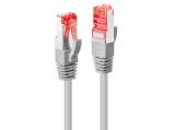 Lindy Cat 6 S/FTP Network Cable 0.5m, Grey - кабели и букси