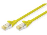 Digitus CAT 6A S/FTP patch cord 0.5m, yellow - кабели и букси