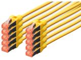 Описание и цена на лан кабел Digitus CAT 6 S/FTP patch cord 5m, 10 units, yellow