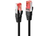 Lindy Cat 6 S/FTP Network Cable 3m, Black лан кабел кабели и букси RJ-45 Цена и описание.