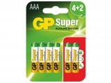 Описание и цена на Батерии и зарядни GP BATTERIES  LR03 AAA / 4+2 бр. в опаковка 1.5V 