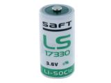 Описание и цена на Батерии и зарядни SAFT Литиево тионил хлоридна батерия 2/3A LS17330/STD с пъпка 