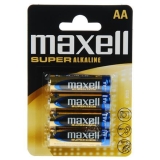 Батерии и зарядни Maxell Супералкална LR-6 AA XL /4 бр. в блистер/