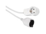 Адаптер Hama Удължителен кабел Powerplug Шуко мъжко/женско Допълнителен контакт 3.0 m Бял
