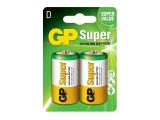 Описание и цена на Батерии и зарядни GP Batteries Алкална батерия SUPER LR20 2бр. в опаковка 