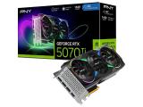 Видео карта ( графична карта ) за компютър PNY RTX 5070Ti 16GB Verto ARGB OC GDDR7 3Fan