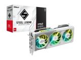 Видео карта ( графична карта ) за компютър ASRock Radeon RX 9070 XT Steel Legend 16GB GDDR6 RX9070XT SL 16G