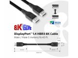 Club 3D DisplayPort 1.4 HBR3 8K Cable M/M 5m /16.40ft снимка №4 Club 3D DisplayPort 1.4 HBR3 8K Cable M/M 5m /16.40ft снимка №4