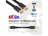 Club 3D DisplayPort 1.4 HBR3 8K Cable M/M 4m /13.12ft снимка №4 Club 3D DisplayPort 1.4 HBR3 8K Cable M/M 4m /13.12ft снимка №4