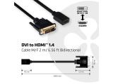 Club 3D DVI to HDMI 1.4 Cable M/F 2m/6.56ft Bidirectional снимка №4 Club 3D DVI to HDMI 1.4 Cable M/F 2m/6.56ft Bidirectional снимка №4